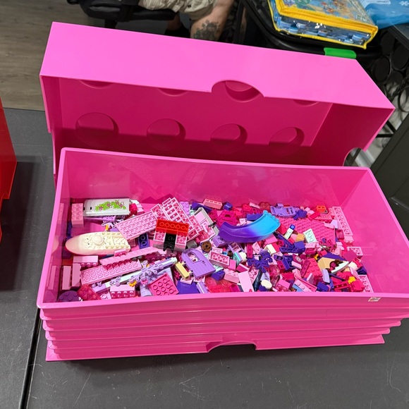 Lego Other - LEGO Bright Pink Storage Block